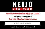 KEIJO Fan Club -jäsenkortti