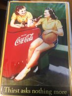 Coca-Cola -kilpi5, 20 x 30 cm