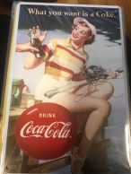 Coca-Cola -kilpi4, 20 x 30 cm