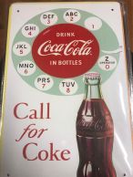 Coca-Cola -kilpi24, 20 x 30 cm 