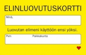 ELINLUOVUTUSKORTTI