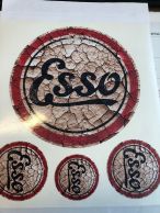 ESSO-tarra-arkki, vanha logo, ruosteinen
