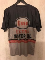 ESSO Extra Motor Oil-t-paita2 (sama painatus edessä ja selässä)