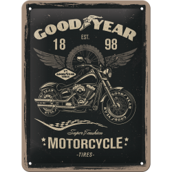 Goodyear Motorcycle - Kilpi 15 x 20 cm