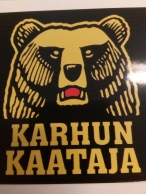 KARHUN KAATAJA -tarra