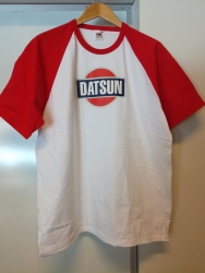 DATSUN-t-paita, punavalkoinen