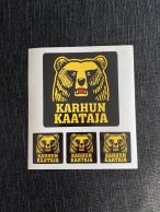 Karhun kaataja -tarra-arkki