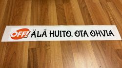 ÄLÄ HUITO, OTA OHVIA -takalasitarra, 10 x 70 cm