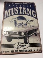 Ford Mustang -kilpi, 20 x 30 cm