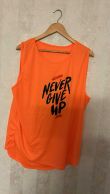 Never give up -hihaton t-paita