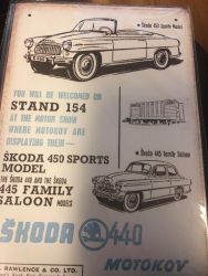 Skoda 440-kilpi, 20 x 30 cm